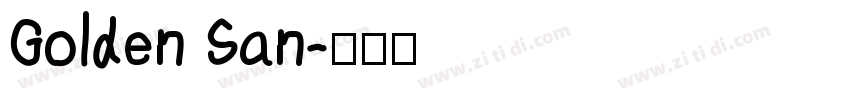 Golden San字体转换